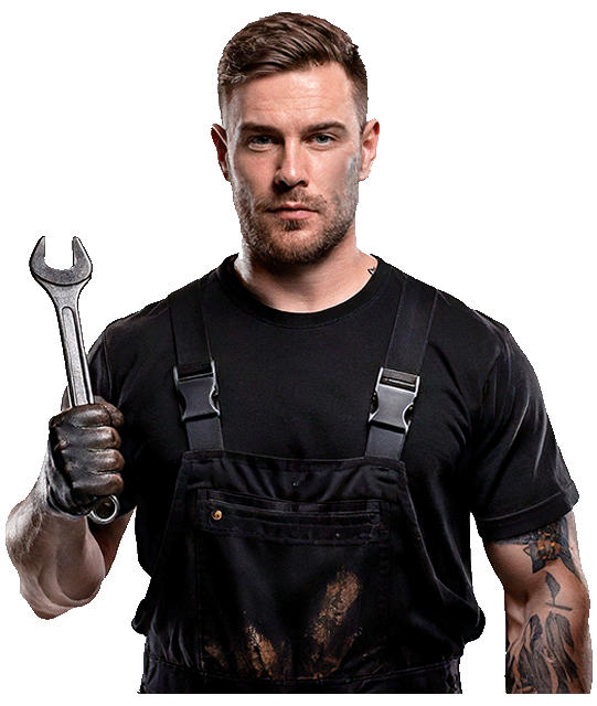 Automonteur met dozen, symbool voor geautomatiseerd voorraadbeheer in de automotive groothandel